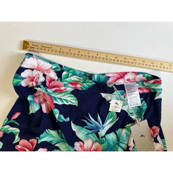 New! Tommy Bahama Floristic Approach Maxi Skirt Women's Size 8 Asymmetrical Hem - Picture 7 of 7